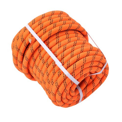 Orange & Black 48 Strands Polyester Braided Arborist Bull Rope 8626lbs 3/4"×120'