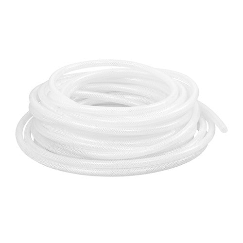 Plastic Vinyl Tubing 50 ft High Pressure Clear Braided Hose 1/4" ID × 7/16" OD