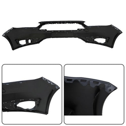 Front Bumper Cover+Upper Grille+Fog Light For Ford Focus 2015-2018 Plastic