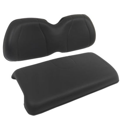 For Club Car Precedent 2004-2011 Front Seat Cushion+Backrest Golf Cart Black NEW