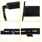 Headlight Trim Bezel Cover For Chevy Silverado 1500 2016-2018 Black LH+RH Pair