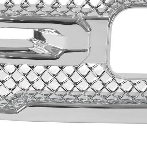 Front Grille Covers Grill Overlay Chrome for GMC Sierra 1500 SLT AT4 2019-2022