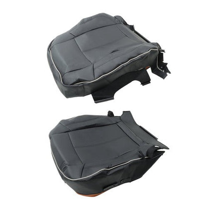 Black For Hummer H3 2006  2007-2010 Passenger Seat Cushion And Backrest Leather