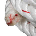 3/4IN x120FT High Strength Braided Rope Breaking Strength 2038 Pounds White Red