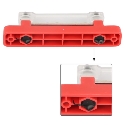 Bus Bar Power Distribution Terminal Block Red & Black 6 Way 48V 150A Busbar