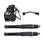 Rear Pair Air Suspension Shocks & Compressor For Chevrolet Cadillac GMC 01-13