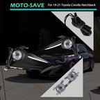 LH+RH Daytime Running Lights w/Wiring Switch For 19-21 Toyota Corolla Hatchback