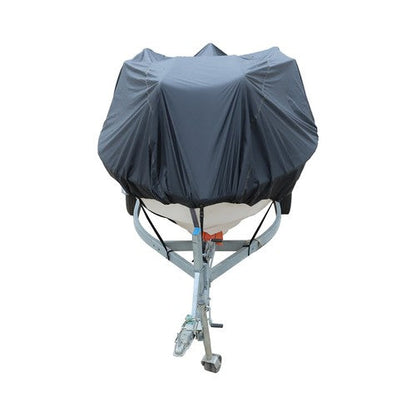Boat Cover Fishing V-Hull Runabout Trailerable Black Waterproof 11-13ft New