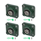 4pcs UCF202-10 Pillow Block Bearing 5/8" Bore 4-Bolt Self-Aligning Solid Base