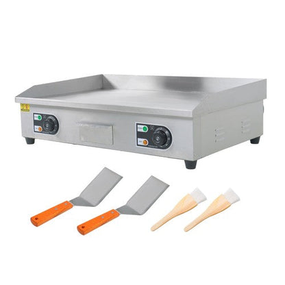 30 Inch Commercial Electric Griddle 3000W Countertop Flat Top Grill 122℉-572℉
