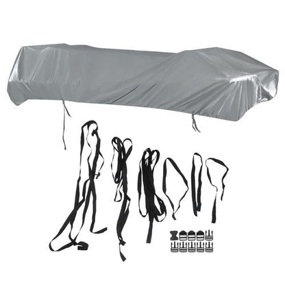21-24Ft Waterproof Heavy Duty Pontoon Boat Cover Outdoor UV Rain Dust Protection