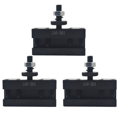 3Pcs BXA #1 Quick Change Turning & Facing Tool Post Holder 250-201 For Lathe