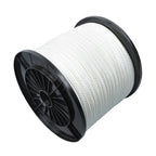 3/8 Inch Nylon Rope 250 Foot Sturdy Spool Nylon Solid Braid Rope White