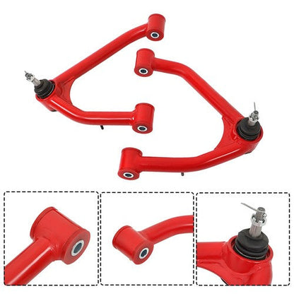 Fit For Chevrolet GMC 1500 2007-2018 Tubular Red 2-4' Lift Upper Control Arms