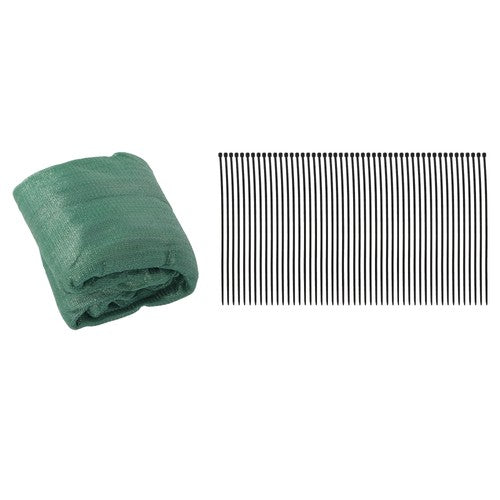 dark green 6FTx50FT garden privacy fence heavy duty barrier net with zip ties