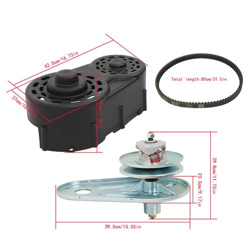 Go Kart Torque Converter Kit 40 Series Clutch Pulley Driver Driven 8hp to16hp