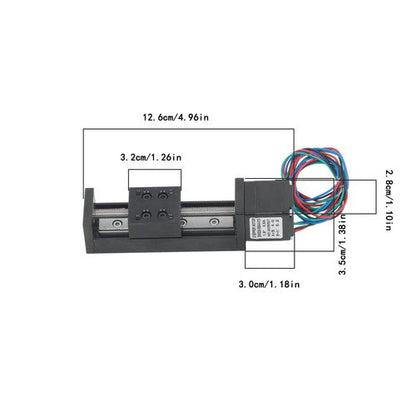 50mm T-type ball screw slide module, T6x1 linear actuator NEMA 11-step motor