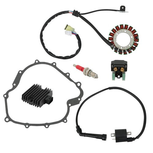 For 2004-2007 Yamaha Rhino 660 YXR660 Ignition Coil & Stator Regulator Relay Kit