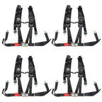 4 Pack Seat Belt Harness 4 Point 2" Padded Black For Polaris RZR XP S 4 1000 New