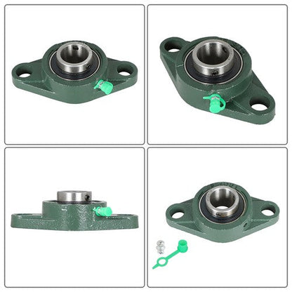 10PCS UCFL205-16 Pillow Block Flange Bearing 1" Bore 2 Bolt Solid Base