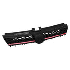 Front Grille Black w/ Red Trim for 2015 2016 for VW for Volkswagen MK7 Golf GTI