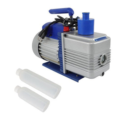 Air Vacuum Pump 110V 9.6 CFM 1 HP Singl-Stage Rotary Vane HVAC For R134a Systems