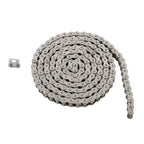 #60 Roller Chain 10 Feet with 2 Connecting Links, Carbon Steel Chain
