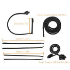 Rubber Black Fit For 1970-1981 Pontiac Firebird Window Outer Pressure Strip+Seal