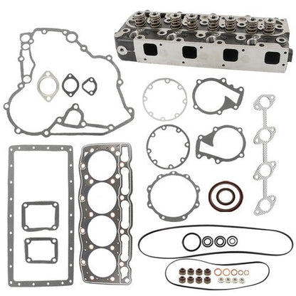 Complete Cylinder Head & Full Gasket Kit For Kubota V1505 V1505 V1505T V1505E