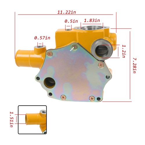 6206-61-1100 6206-61-1103 WATER PUMP FOR KOMATSU 6D95 PC200-5 PC220-5 PC210-5