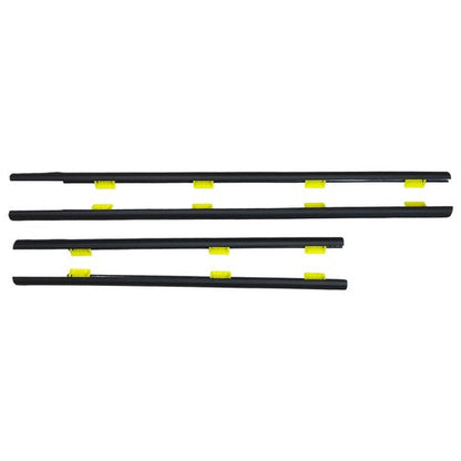 Window Weatherstrip 4PC Sweep Molded Trim Outer Black for Honda CR V 2005 EX
