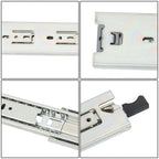 1 Pair of 18" Locking Drawer Slides Full Extension & Lock 150 lb Load Capacity