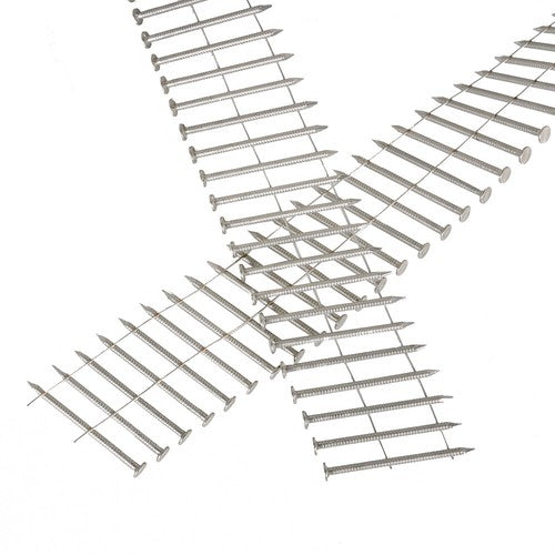 15 Degree Wire Coil 2 × .09 Ring Shank Stainless Steel Siding Nail 3600Pcs