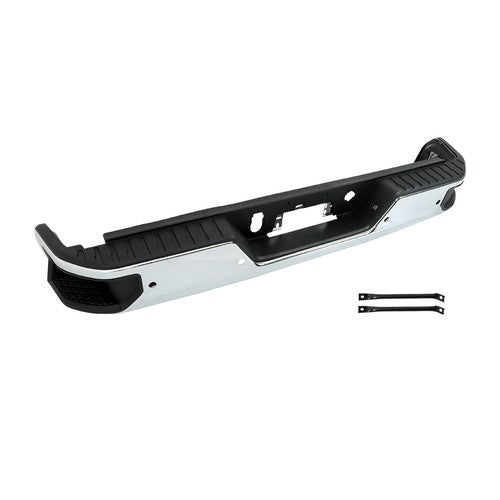 Steel Chrome Rear Bumper With Sensor Holes For Silverado/Sierra 1500 2019-2023