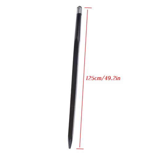 For Tractor 2PCS 49" Square Hay Spike Bale Spear Wide Tine Spike Skid Conus