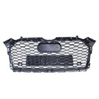 Gloss Black Front Bumper Grille Honeycomb Grill for Audi A5 B9 S5 F5 2017-2019