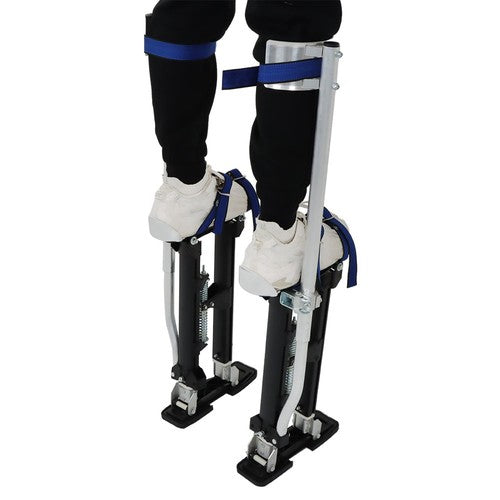 18"-30" Stilt Aluminum Alloy Stilts Adjustable Drywall Stilt Painting Tool Black