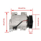 Aluminum Air Conditioning Compressor w/Clutch Fit For Nissan Altima 2007-2012