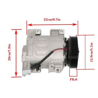 Aluminum Air Conditioning Compressor w/Clutch Fit For Nissan Altima 2007-2012