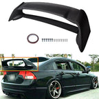For Honda Civic Sedan 2006-2011 Rear Trunk Spoiler Wing Assembly Matte Black