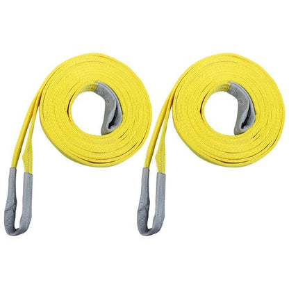 2 Pcs 20' x 2" Lifting Sling Straps 9400lbs Fracture Strength for Hoist, Truck
