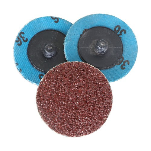51Pcs 2" Roll Lock Die Grinder Quick Change Sanding Disc 36 60 80 120 240 Grit