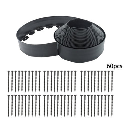 60ft Landscape Edging with 60 Spikes for Lawn 2 Inch Tall US Garden Edging