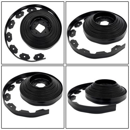 40FT Garden Edge Lawn Grass Stone Isolation Strip 16pcs Anchoring Spik New