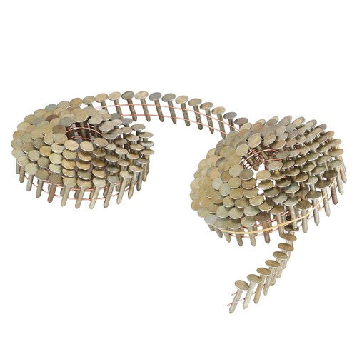 7/8" × 0.12" × 3/8" 15 Degree Galvanized Coil Roofing Nails 7200 Pack