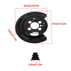 Pair Rear Set of 2 Brake Dust Shields For Ram 1500 2015-2019 924-235 4779823AC