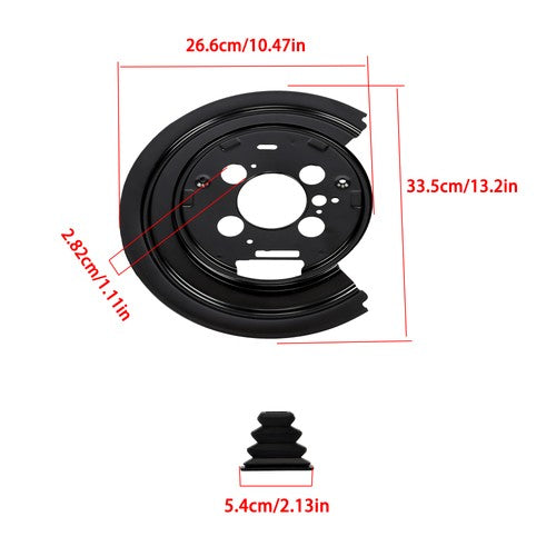 Pair Rear Set of 2 Brake Dust Shields For Ram 1500 2015-2019 924-235 4779823AC