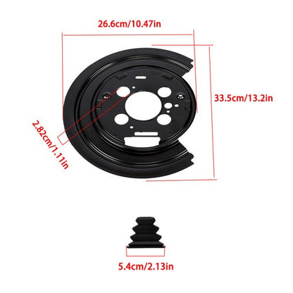 Pair Rear Set of 2 Brake Dust Shields For Ram 1500 2015-2019 924-235 4779823AC
