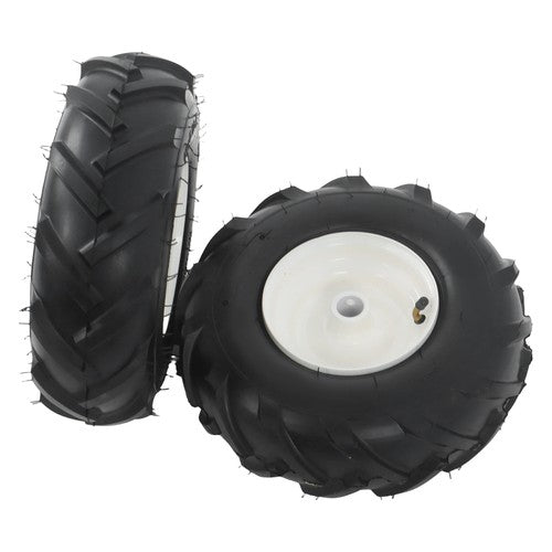 13x5.00-6" Rubber Tiller Tire & Wheel 1" Axle Size For Garden Tractor Tire 2Pack