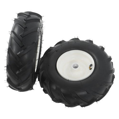 13x5.00-6" Rubber Tiller Tire & Wheel 1" Axle Size For Garden Tractor Tire 2Pack